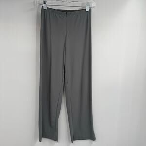 Porto SF Pinstripe Cropped Pants Womens Size 0 S Gray \Stretch Trousers